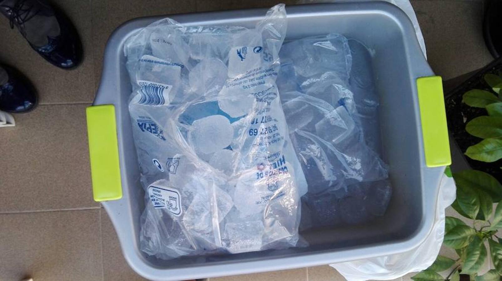 En la terraza desde el sábado. 