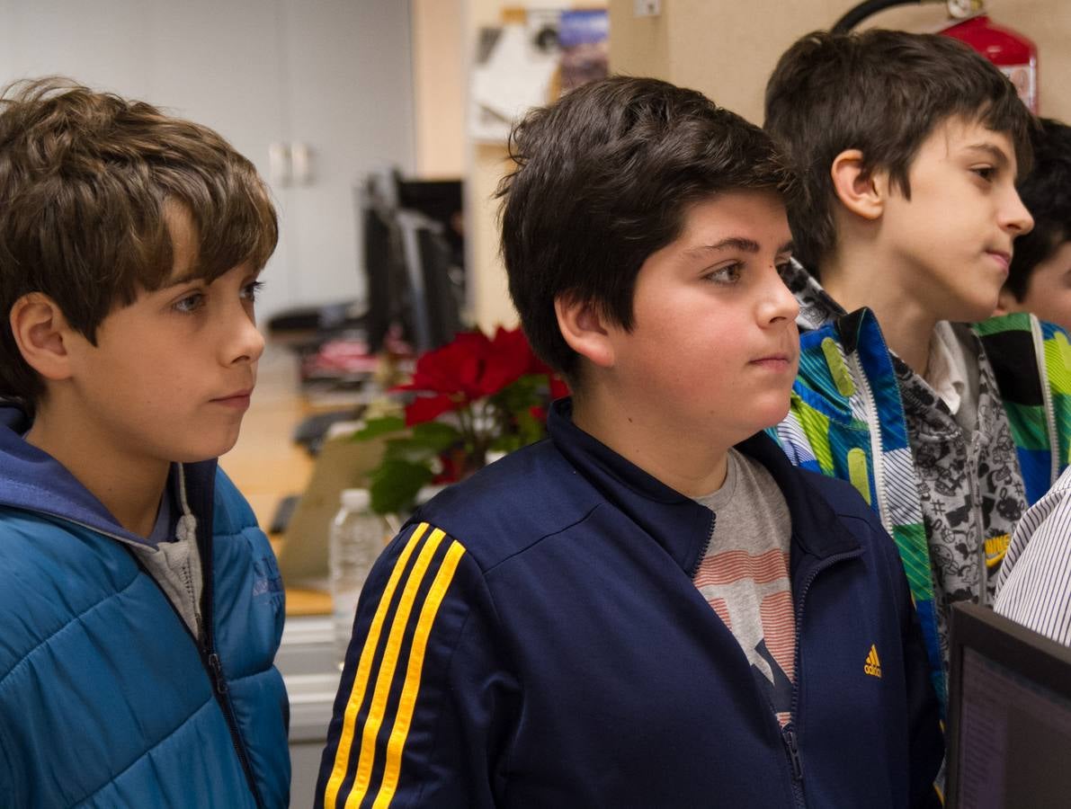 Los alumnos de 6º A del CEIP Las Gaunas visitan la multimedia de Diario LA RIOJA