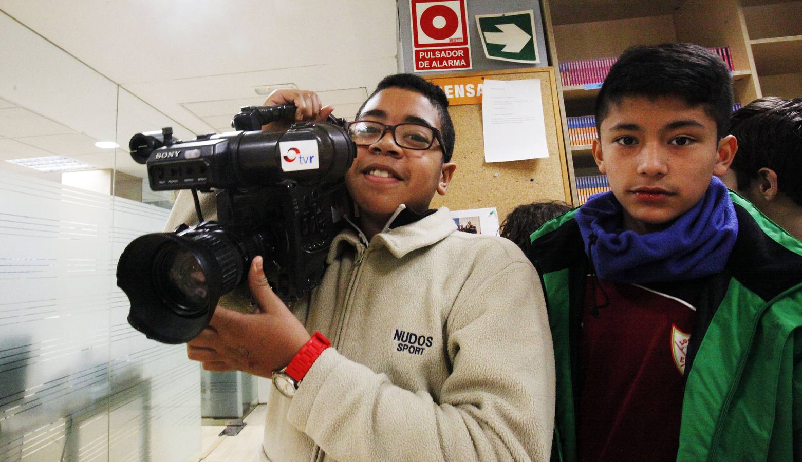 Los alumnos de 6º B del Ceip Las Gaunas de Logroño visitan la multimedia de Diario LA RIOJA