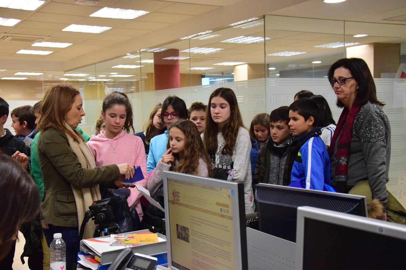 Los alumnos de 6º C del CEIP Las Gaunas visitan la multimedia de Diario LA RIOJA