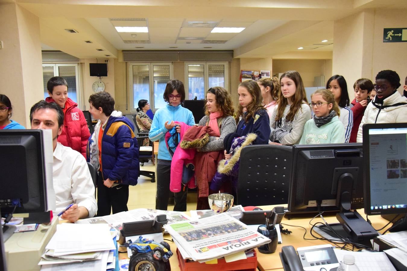 Los alumnos de 6º C del CEIP Las Gaunas visitan la multimedia de Diario LA RIOJA