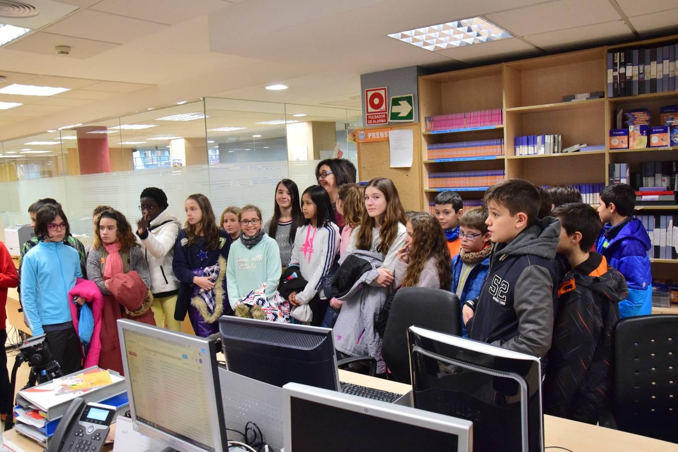 Los alumnos de 6º C del CEIP Las Gaunas visitan la multimedia de Diario LA RIOJA