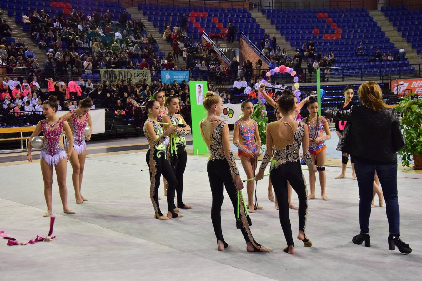 La selección de gimnasia rítimica, en Logroño