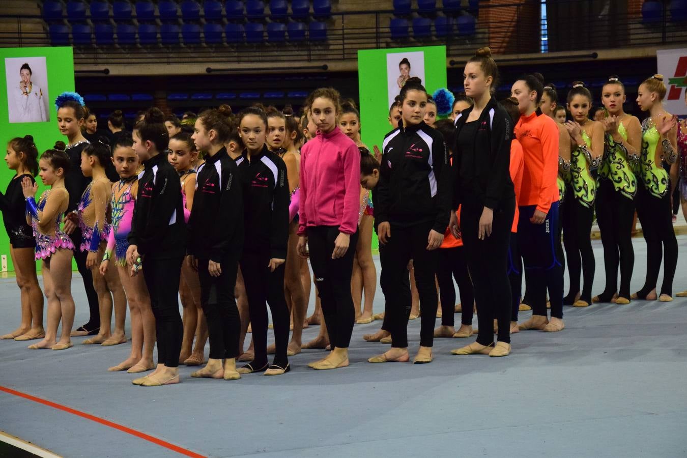 La selección de gimnasia rítimica, en Logroño