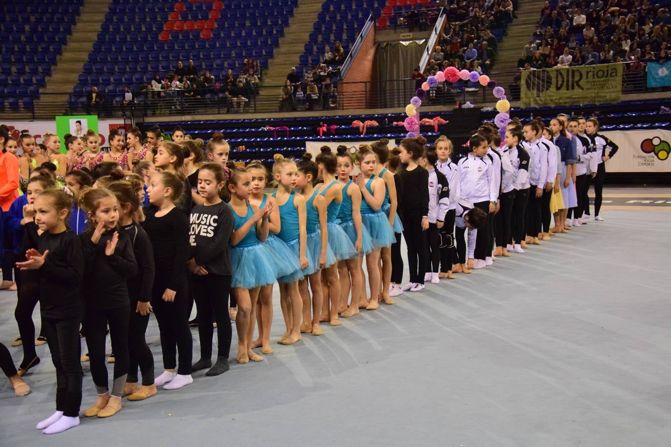 La selección de gimnasia rítimica, en Logroño