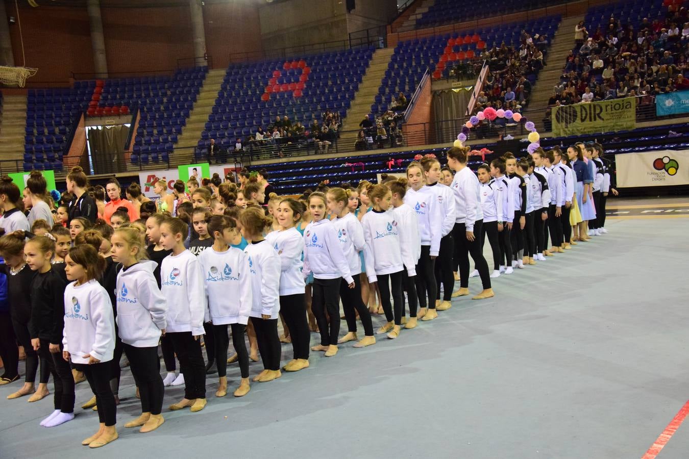 La selección de gimnasia rítimica, en Logroño