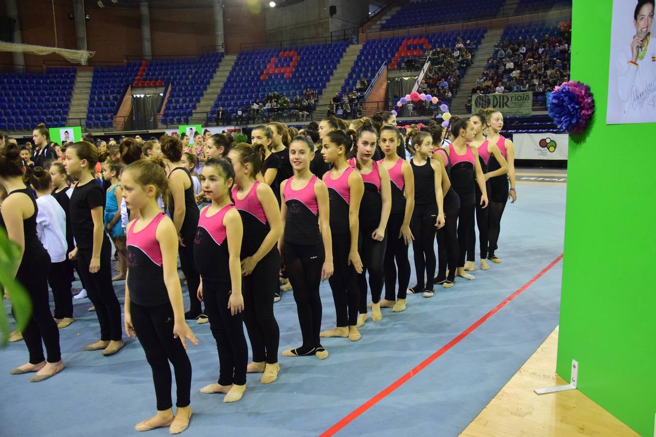 La selección de gimnasia rítimica, en Logroño