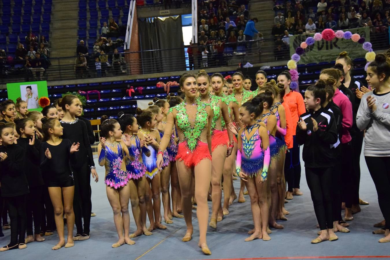 La selección de gimnasia rítimica, en Logroño