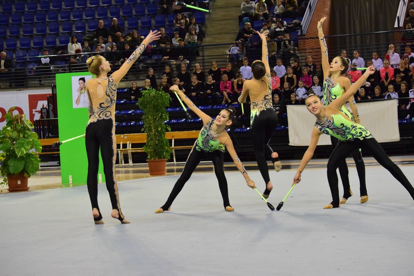 La selección de gimnasia rítimica, en Logroño