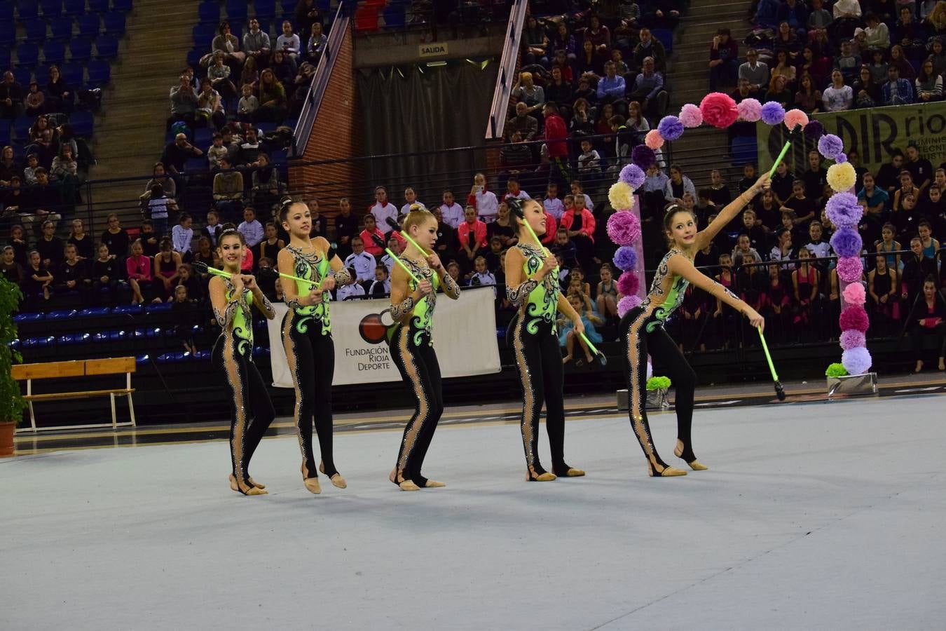 La selección de gimnasia rítimica, en Logroño