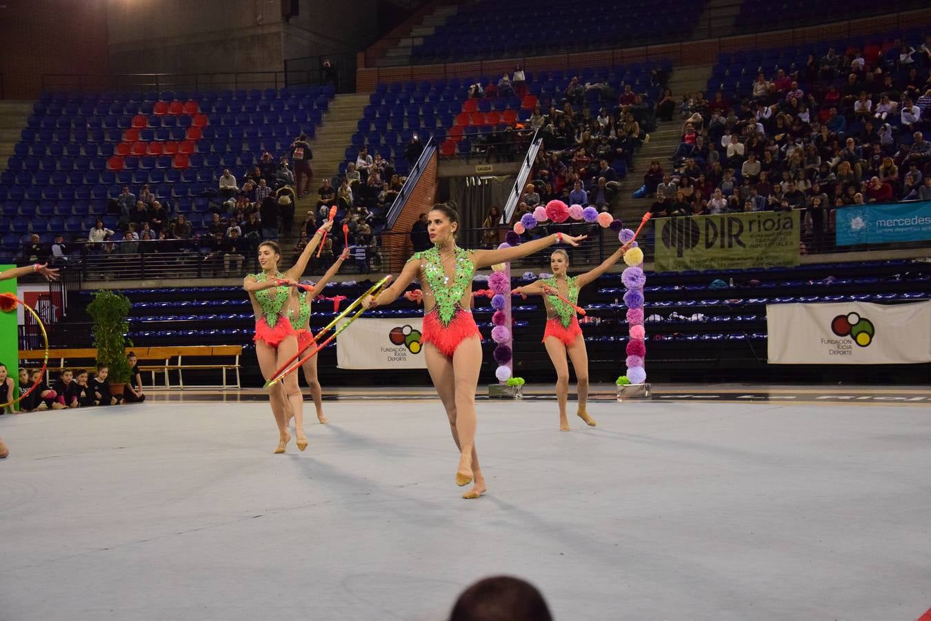 La selección de gimnasia rítimica, en Logroño