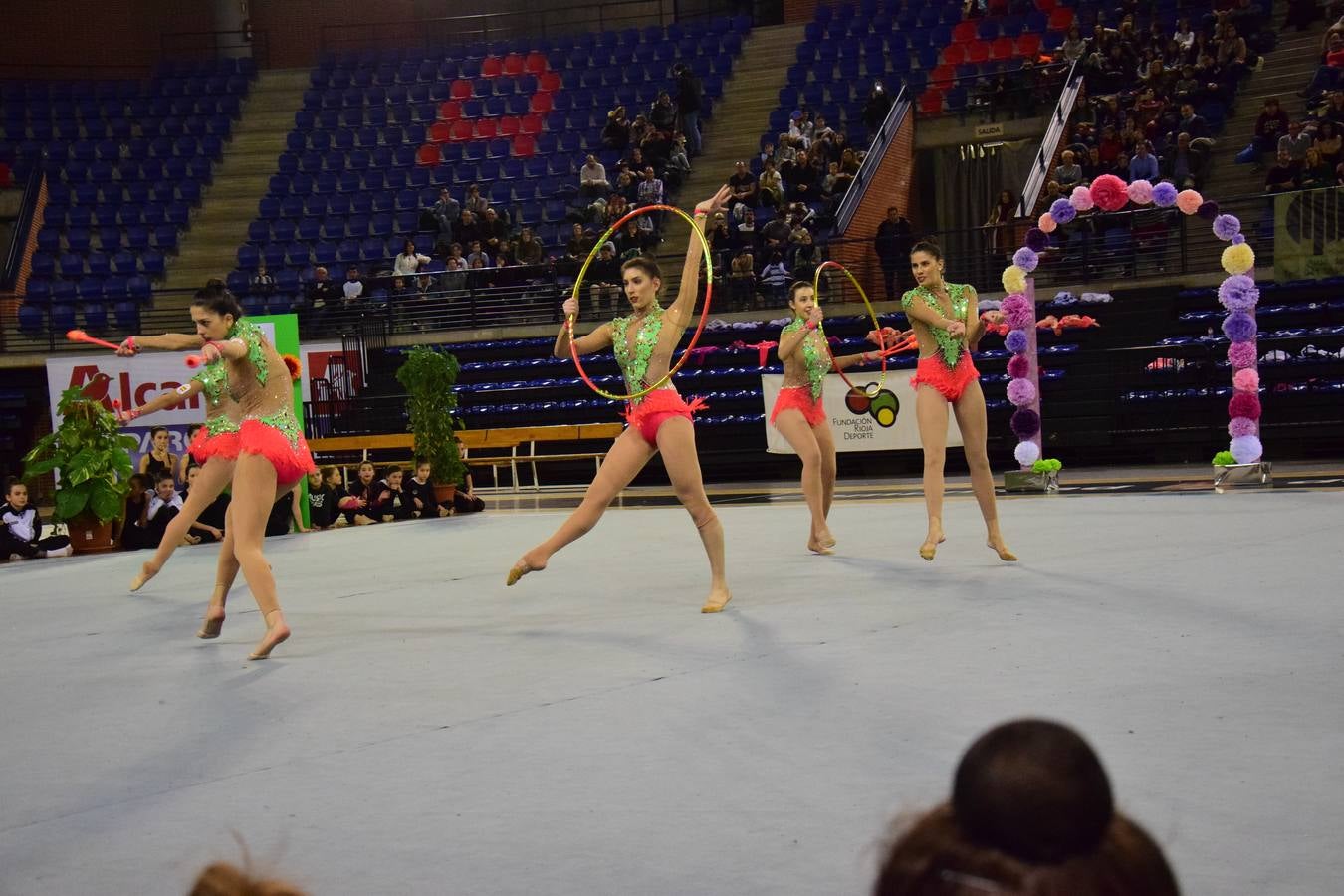 La selección de gimnasia rítimica, en Logroño