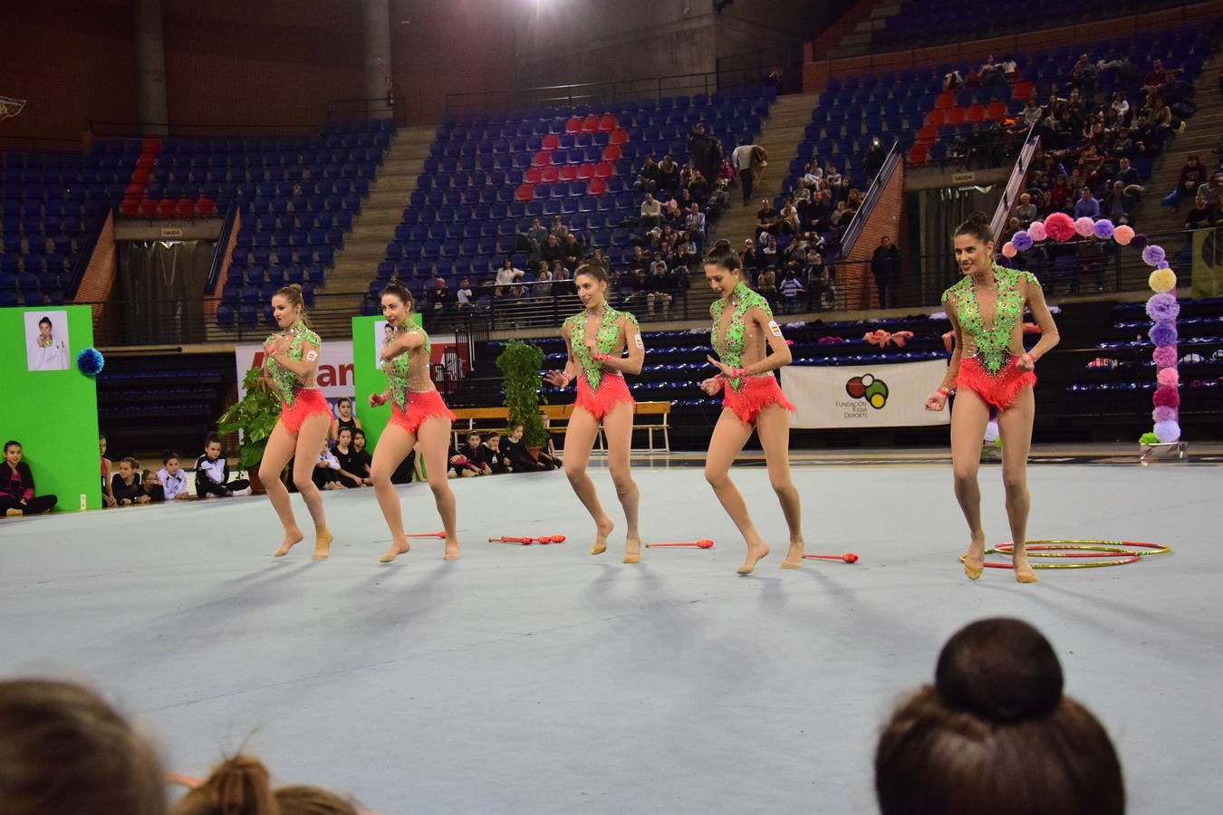 La selección de gimnasia rítimica, en Logroño