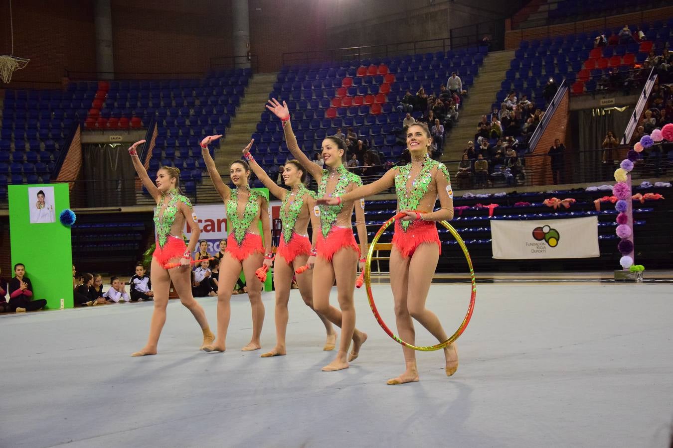 La selección de gimnasia rítimica, en Logroño