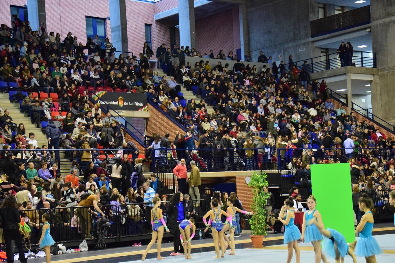 La selección de gimnasia rítimica, en Logroño