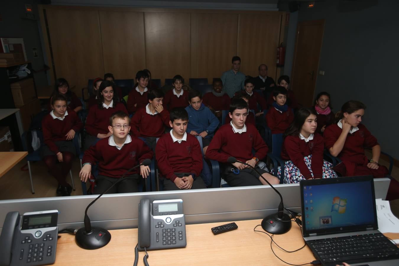 Visita de los alumnos de Jesuitas