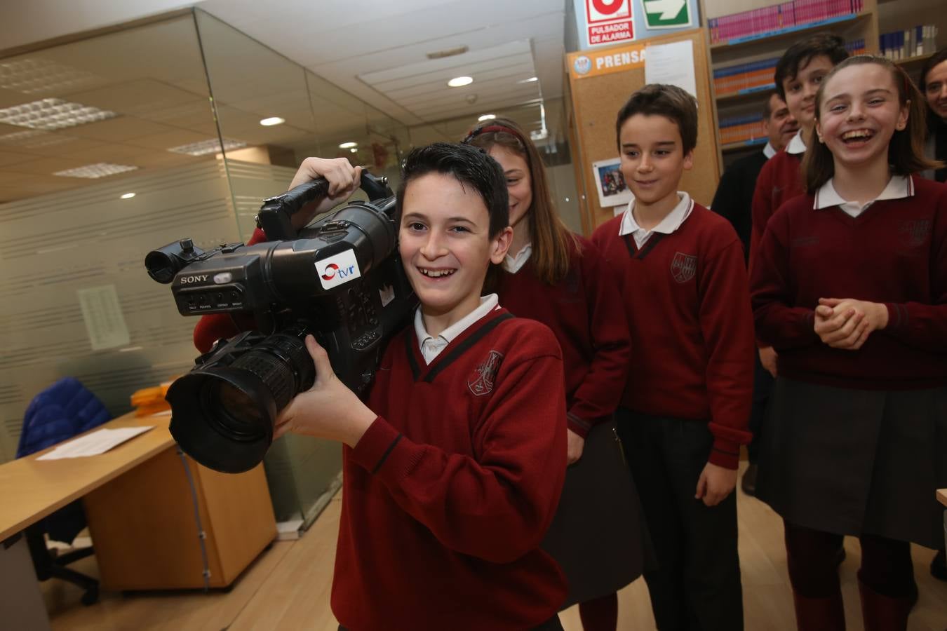 Visita de los alumnos de Jesuitas