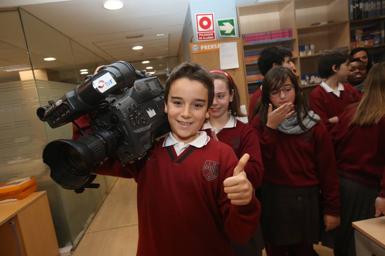 Visita de los alumnos de Jesuitas