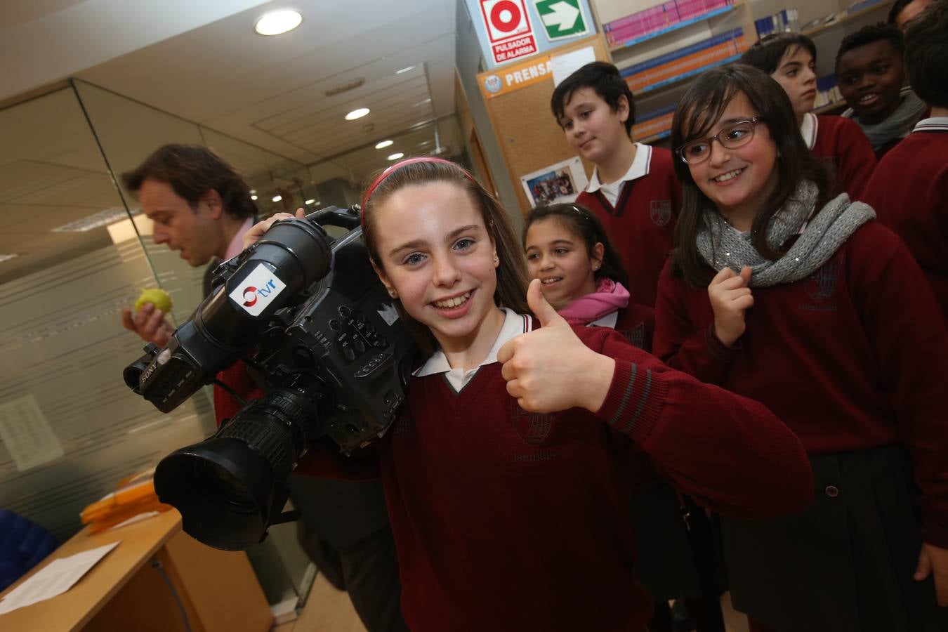 Visita de los alumnos de Jesuitas