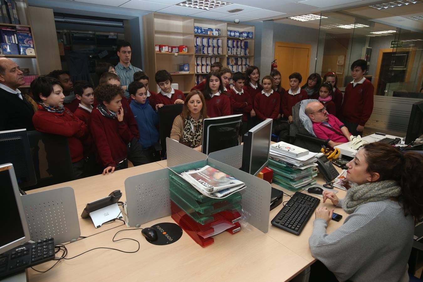 Visita de los alumnos de Jesuitas