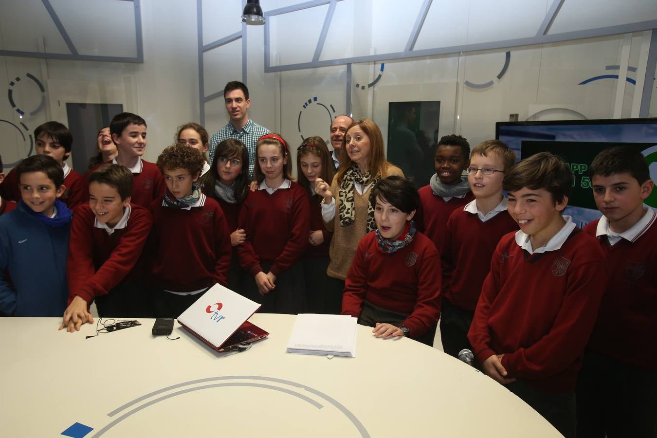 Visita de los alumnos de Jesuitas