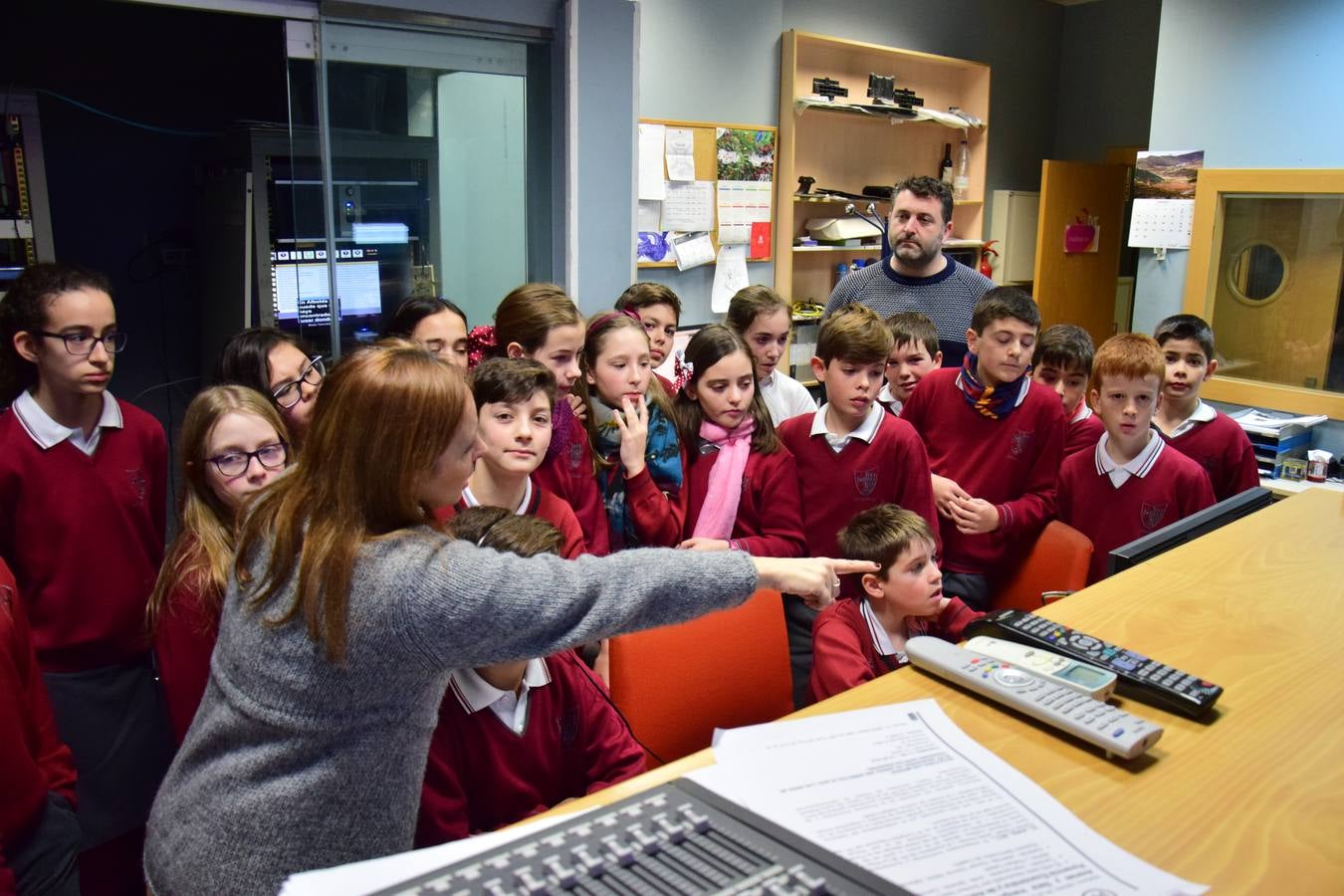 Visita de los alumnos de Jesuitas