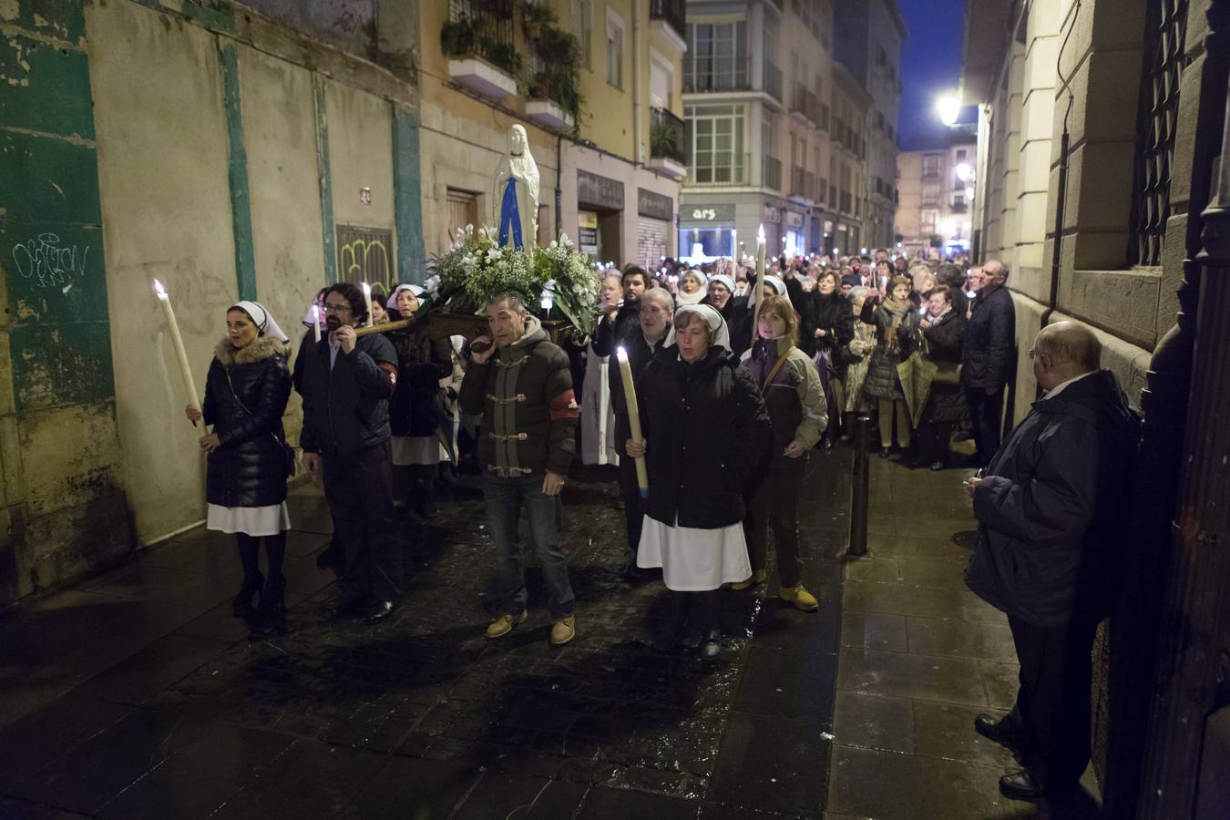 Procesión de las antorchas en Logroño