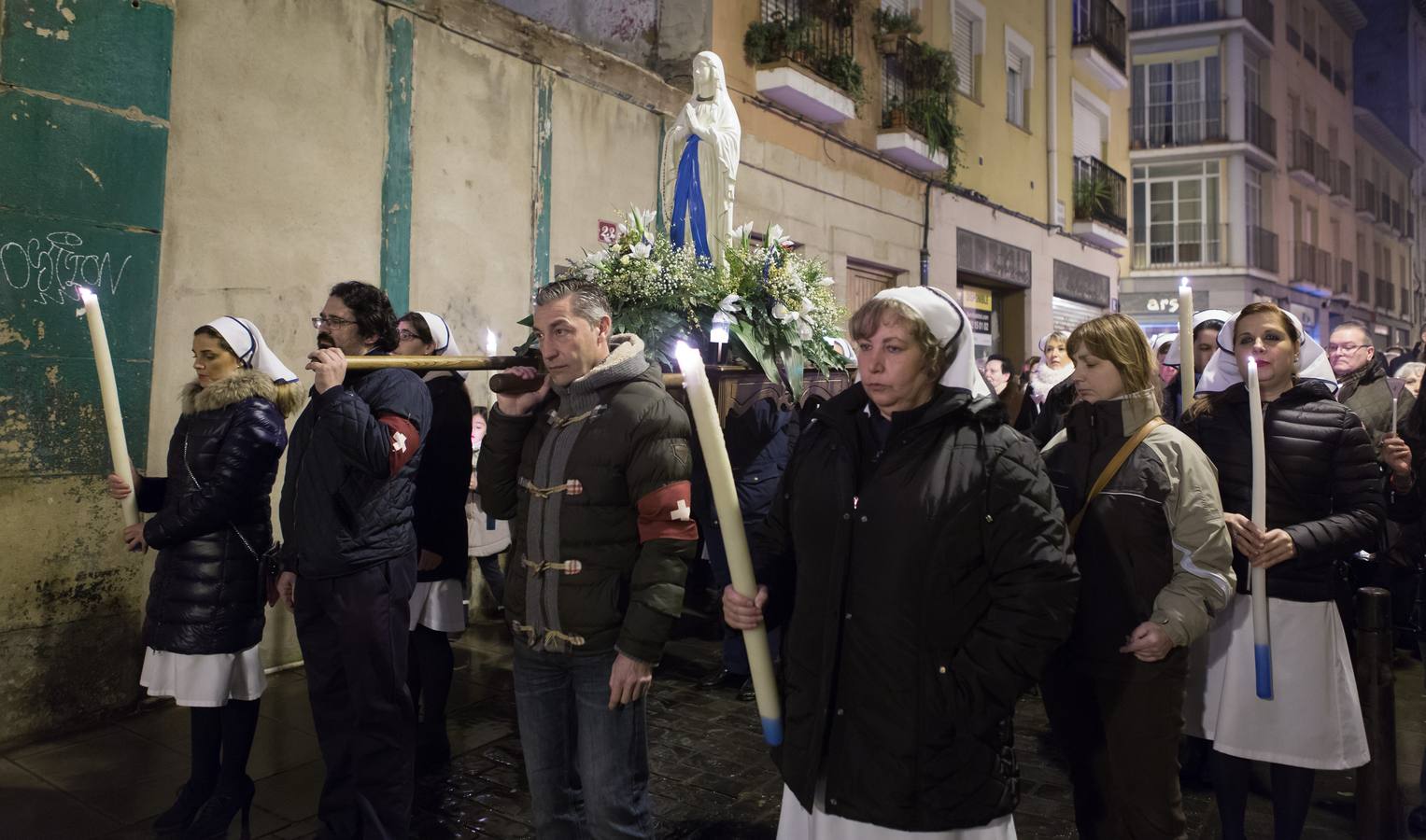 Procesión de las antorchas en Logroño