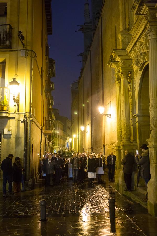 Procesión de las antorchas en Logroño