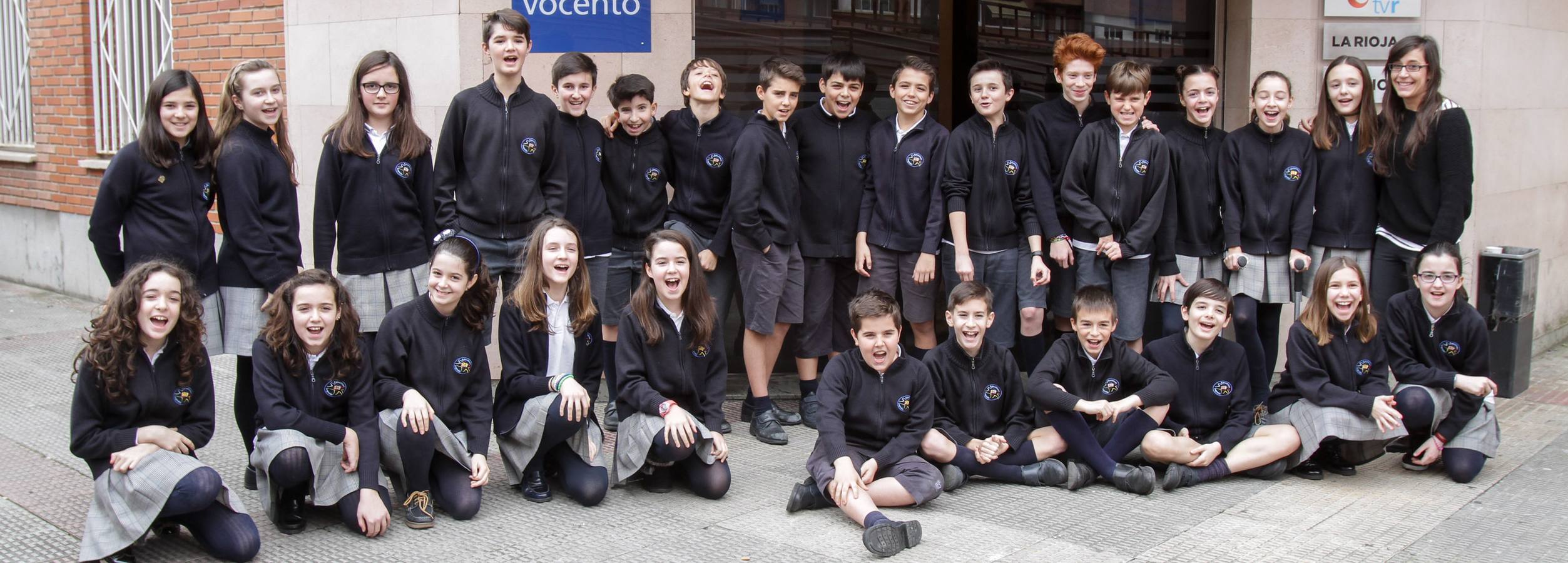 Los alumnos del 6º B del colegio Nuestra Señora del Buen Consejo, Agustinas, visitan la multimedia de Diario LA RIOJA