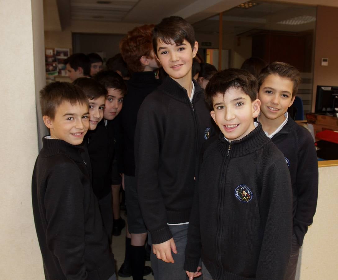 Los alumnos del 6º B del colegio Nuestra Señora del Buen Consejo, Agustinas, visitan la multimedia de Diario LA RIOJA