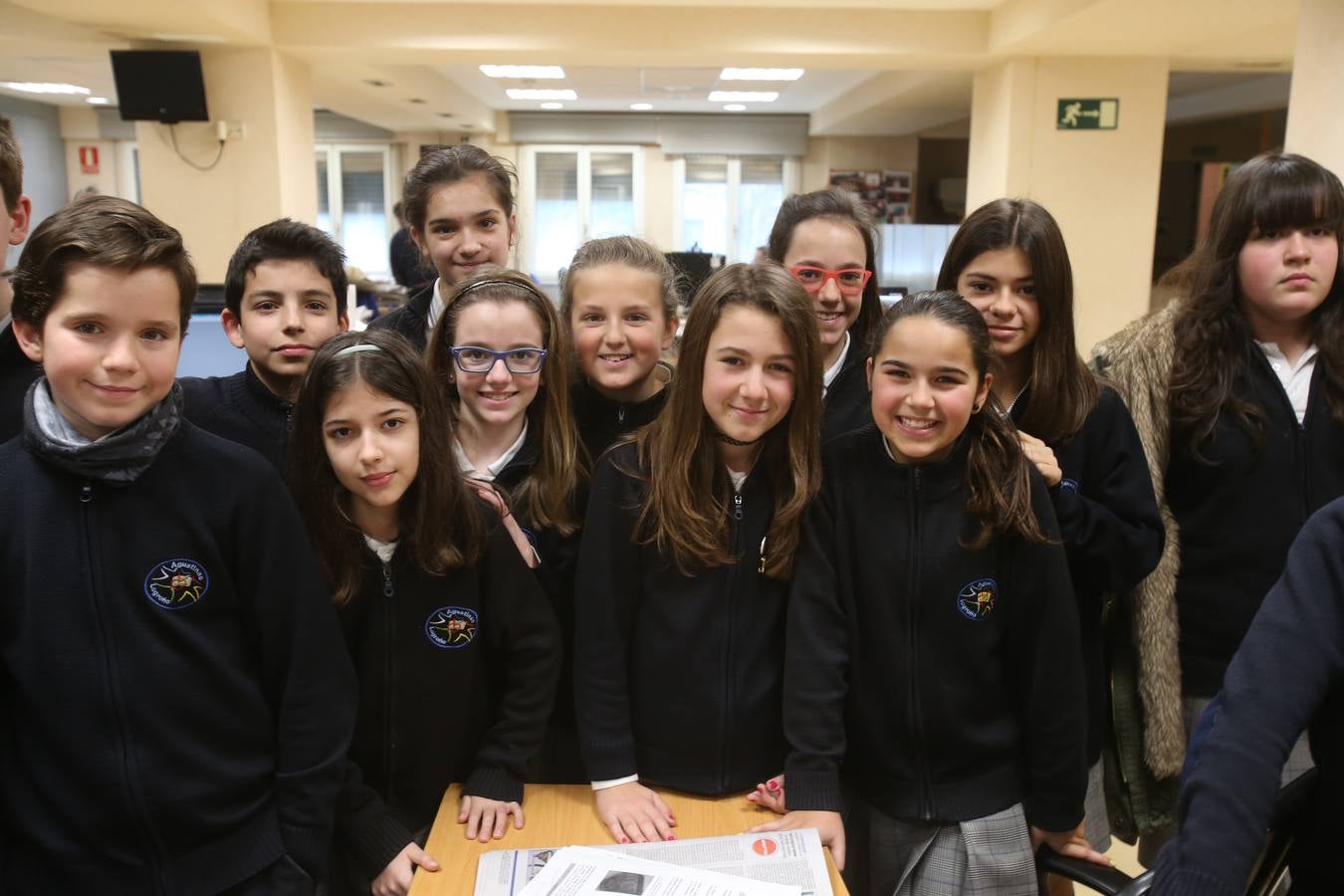 Los de alumnos de 6ºC del colegio Nuestra Señora del Buen Consejo, Agustinas, visitan la mulmedia de Diario LA RIOJA