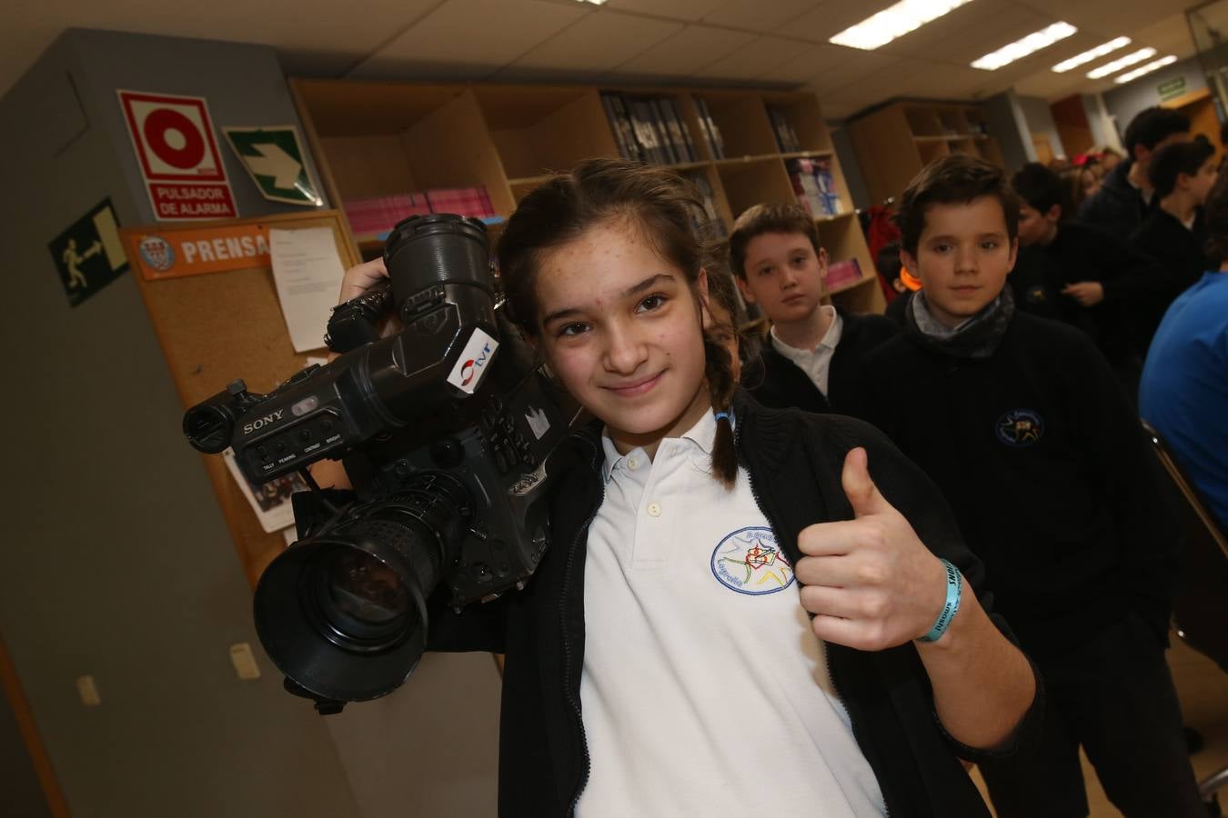 Los de alumnos de 6ºC del colegio Nuestra Señora del Buen Consejo, Agustinas, visitan la mulmedia de Diario LA RIOJA