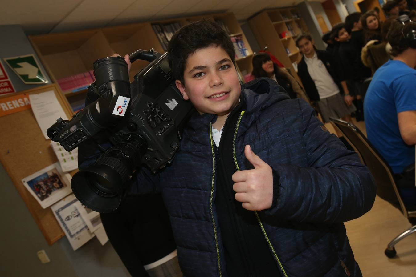 Los de alumnos de 6ºC del colegio Nuestra Señora del Buen Consejo, Agustinas, visitan la mulmedia de Diario LA RIOJA