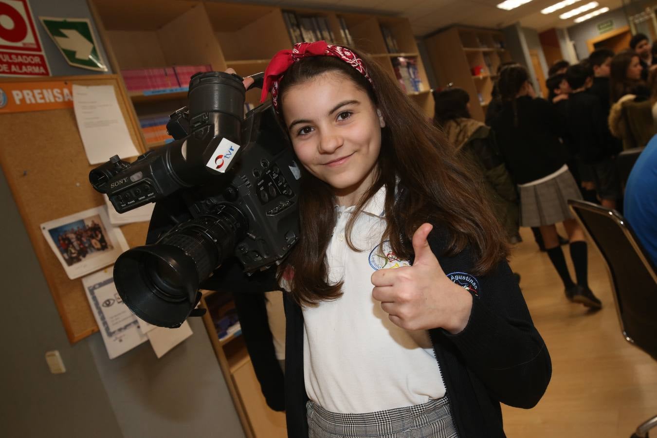Los de alumnos de 6ºC del colegio Nuestra Señora del Buen Consejo, Agustinas, visitan la mulmedia de Diario LA RIOJA