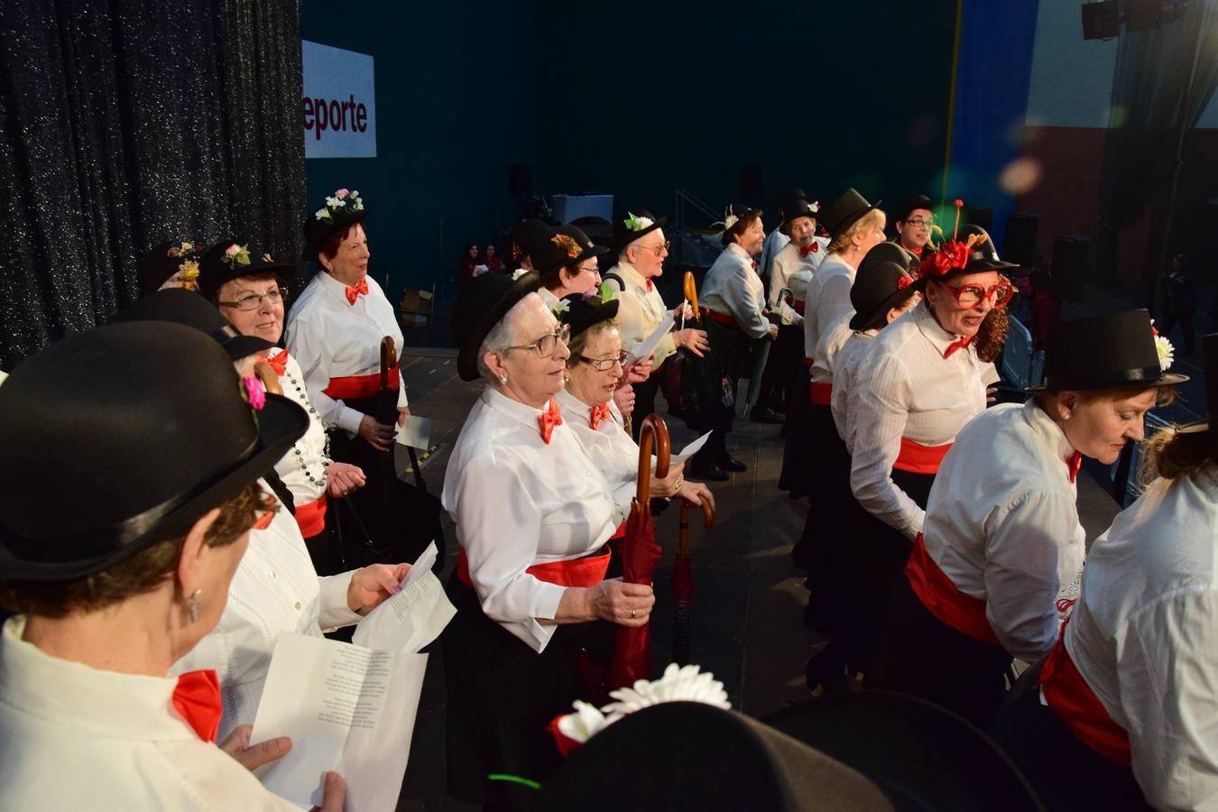 La Fiesta de Carnaval de las Personas Mayores llena el polideportivo de Las Gaunas