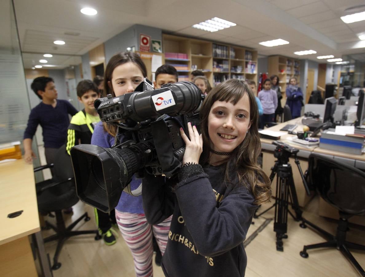 Los alumnos de 5º A del Colegio Navarrete El Mudo visitan la multimedia de Diario LA RIOJA