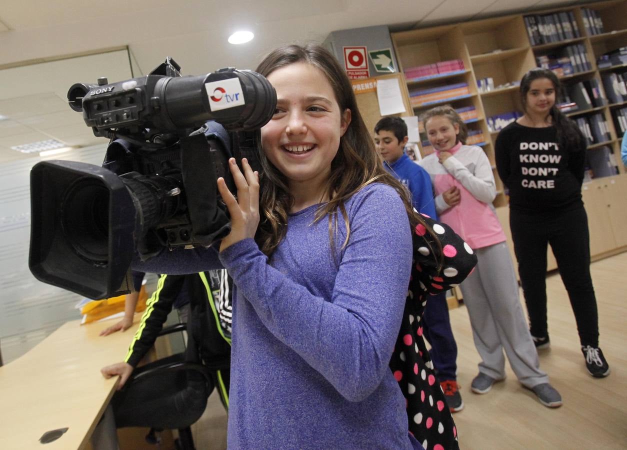 Los alumnos de 5º A del Colegio Navarrete El Mudo visitan la multimedia de Diario LA RIOJA