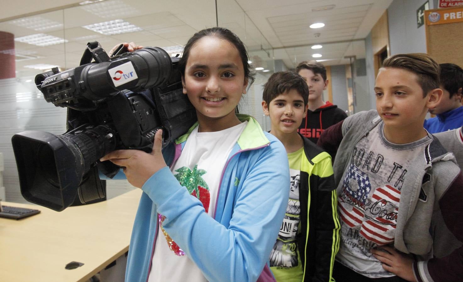 Los alumnos de 5º A del Colegio Navarrete El Mudo visitan la multimedia de Diario LA RIOJA