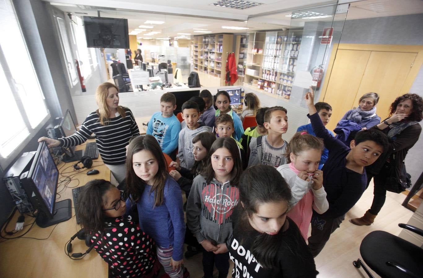 Los alumnos de 5º A del Colegio Navarrete El Mudo visitan la multimedia de Diario LA RIOJA