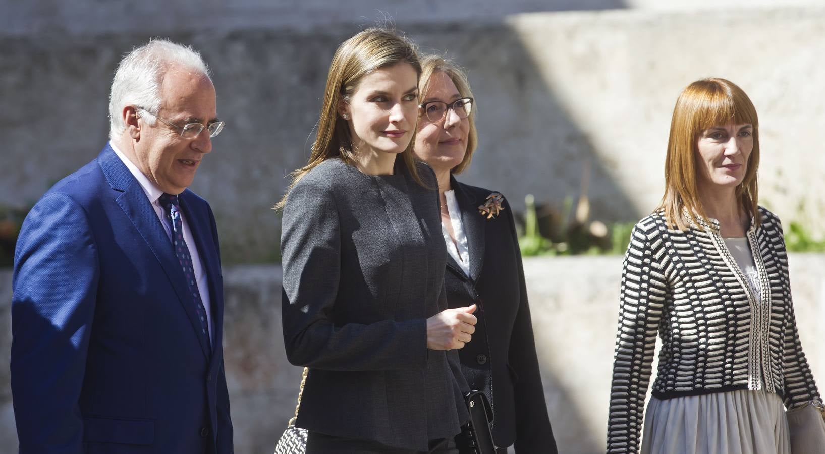 La Reina Letizia inaugura la duodécima edición del Seminario Internacional de Lengua y Periodismo, organizado por la Fundación San Millán