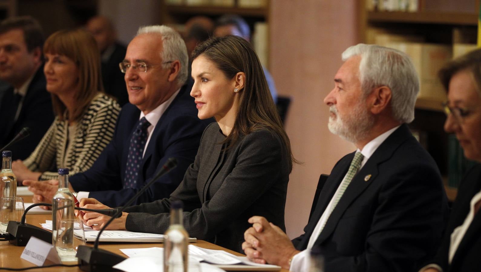 La Reina Letizia inaugura la duodécima edición del Seminario Internacional de Lengua y Periodismo, organizado por la Fundación San Millán