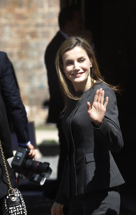 La Reina Letizia inaugura la duodécima edición del Seminario Internacional de Lengua y Periodismo, organizado por la Fundación San Millán