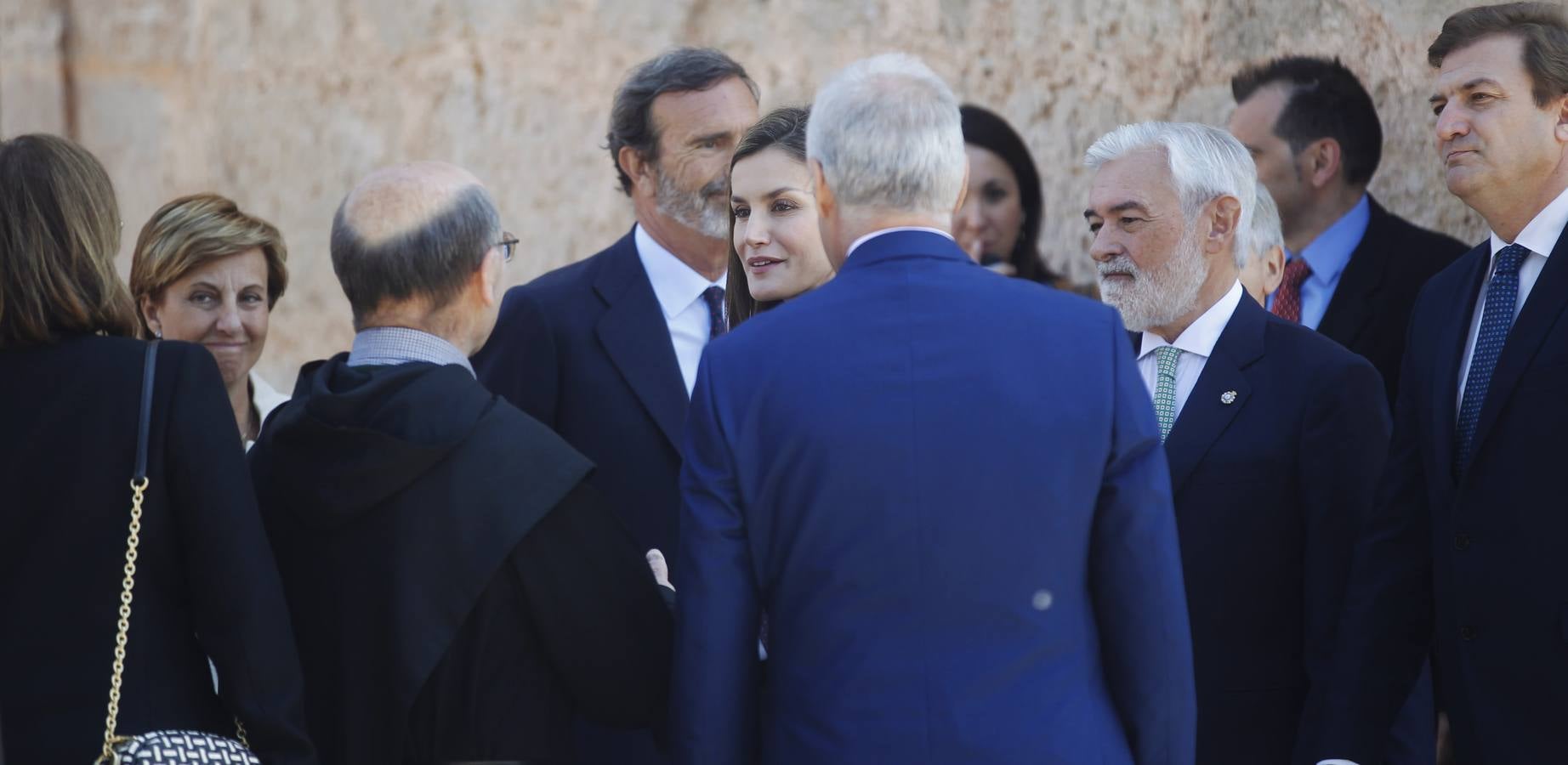 La Reina Letizia inaugura la duodécima edición del Seminario Internacional de Lengua y Periodismo, organizado por la Fundación San Millán