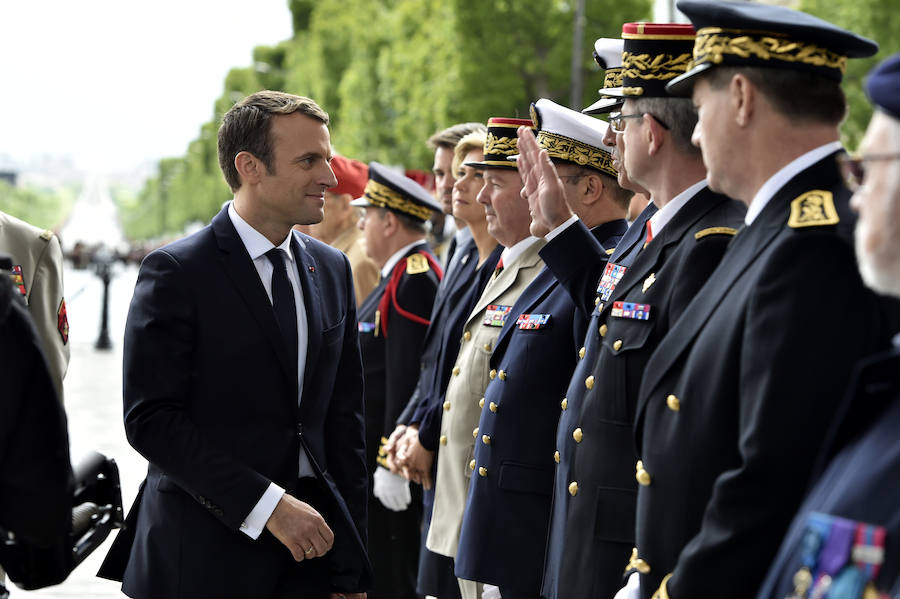 La ceremonia de proclamación del nuevo presidente de Francia, en imágenes