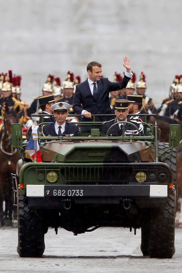 La ceremonia de proclamación del nuevo presidente de Francia, en imágenes