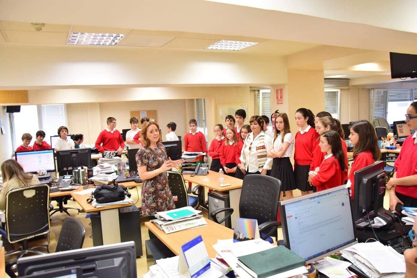 Visita de 1º B de la ESO del Colegio Maristas de Logroño