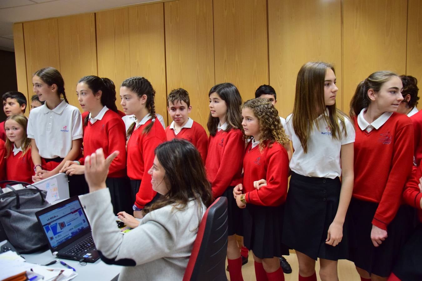 Visita de 1º B de la ESO del Colegio Maristas de Logroño