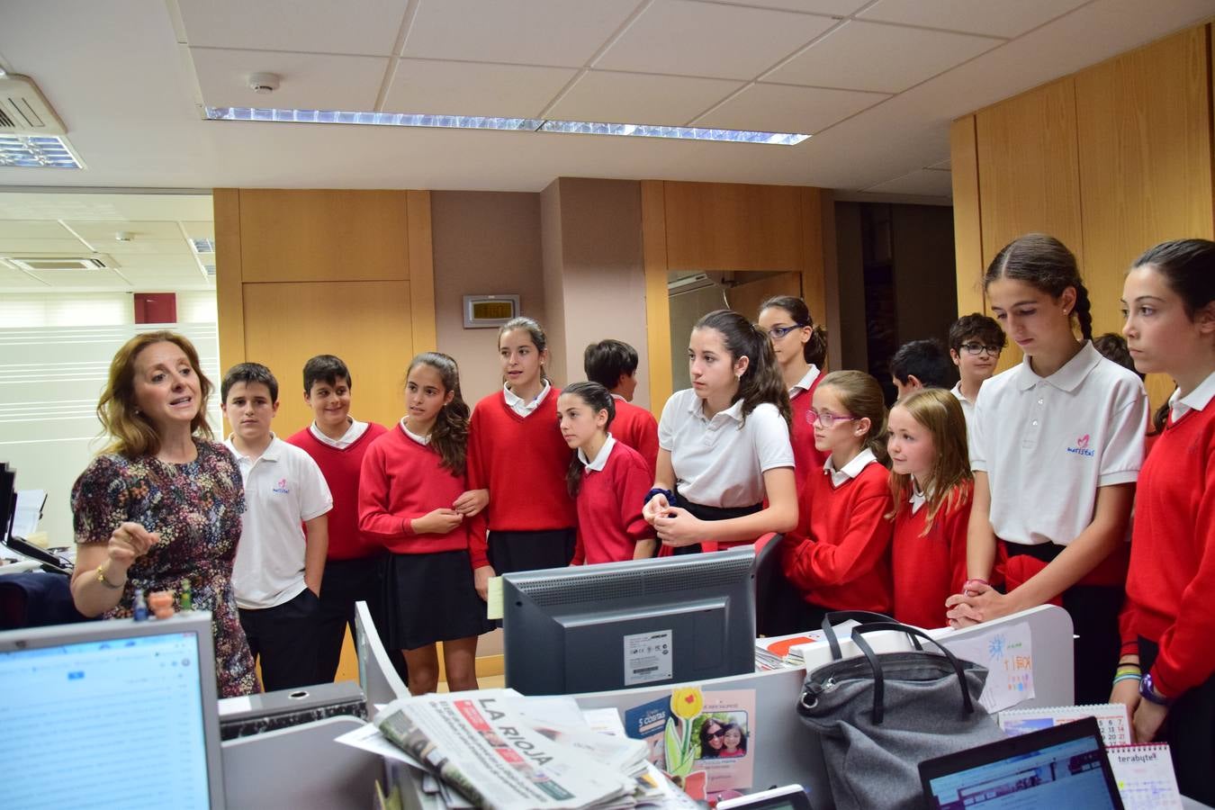 Visita de 1º B de la ESO del Colegio Maristas de Logroño