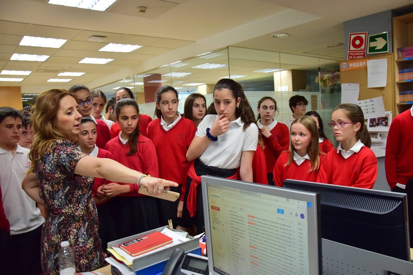 Visita de 1º B de la ESO del Colegio Maristas de Logroño